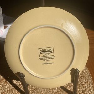 Noritake colorwave salad plates (4) yellow stoneware